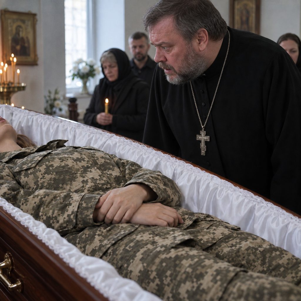 Священник на відспівуванні нахилився до труни й, ледь побачивши її обличчя 1 41